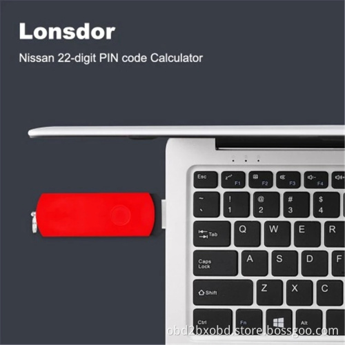 Lonsdor Nissan 22-digit PIN Code Calculator with 20 Times Calculation Free Shipping by DHL